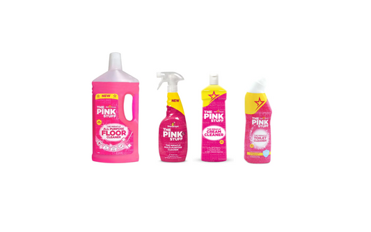 Stardrops The Pink Stuff Bundle - Nettoyant pour sols, nettoyant tout usage, nettoyant en crème et nettoyant pour toilettes