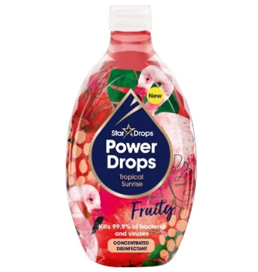 The Pink Stuff Power Drops Désinfectant Concentré Fruité Tropical Sunrise 250 ml