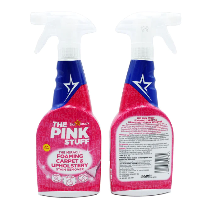 The Pink Stuff - Détachant moussant pour tapis et tissus d'ameublement 500 ml